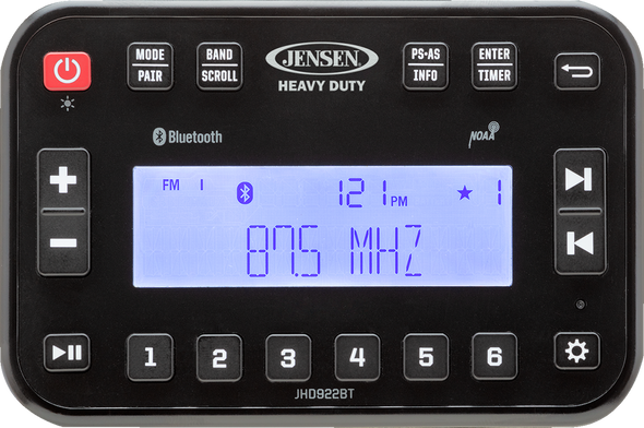 Jensen Heavy Duty Bluetooth Stereo Jhd922Bt