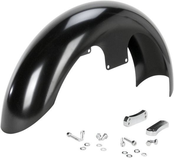 Klock Werks Hugger Front Fender With Mounting Blocks For Softail Dyna Kwf030010