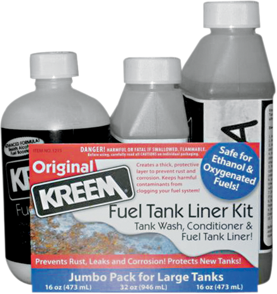 Kreem Fuel Tank Liner And Tank Prep Combo Packs 1215