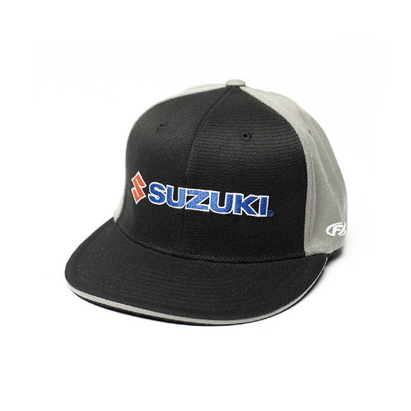 Factory Effex Suzuki Team Flex-Style Hat / Black-Grey (L/Xl) 15-88456