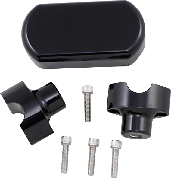 La Choppers Solid Handlebar Riser & Top Clamp Kit La744201B