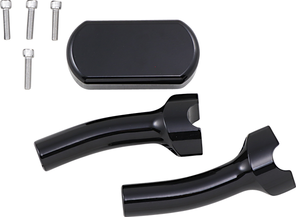 La Choppers Solid Handlebar Riser & Top Clamp Kit La744205B