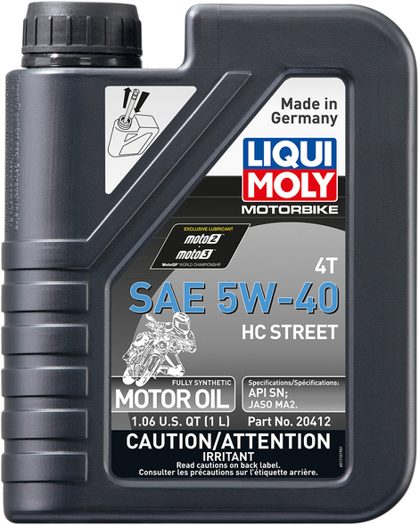 Liqui Moly 4T Hc Street Engine Oil 20412
