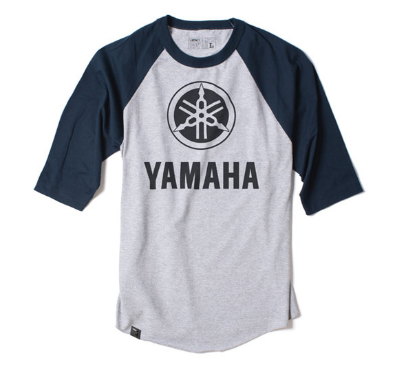 Factory Effex Yamaha Baseball T-Shirt / Heather-Navy (M) 17-87222