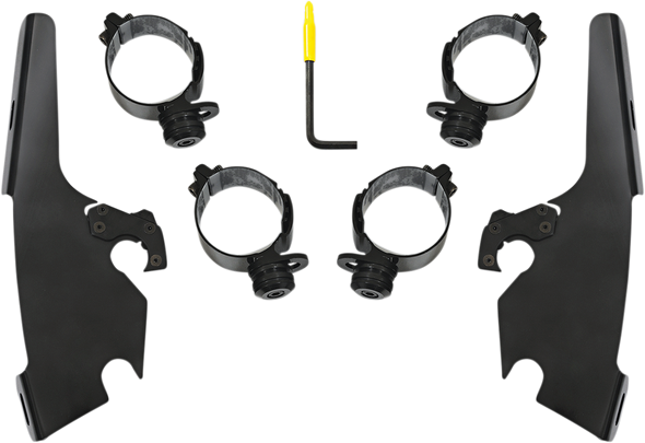 Memphis Shades Fats Slim Windshield Trigger-Lock Complete Mount Kit Meb2046
