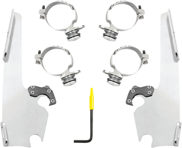 Memphis Shades Fats Slim Windshield Trigger-Lock Complete Mount Kit Mek2054