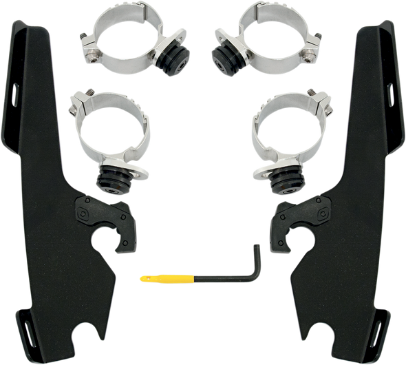 Memphis Shades Fats Slim Windshield Trigger-Lock Complete Mount Kit Meb1960