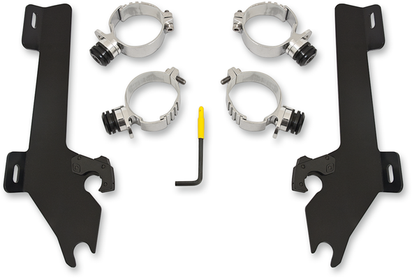 Memphis Shades Fats Slim Windshield Trigger-Lock Complete Mount Kit Mek1928