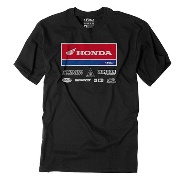 Factory Effex 2021 Honda Racewear T-Shirt / Black L 24-87324