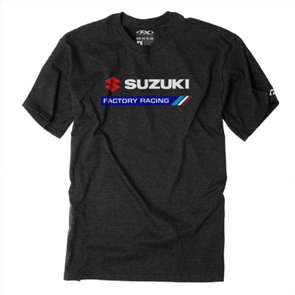 Factory Effex Suzuki Factory Racing T-Shirt / Heather Charcoal (M) 22-87402