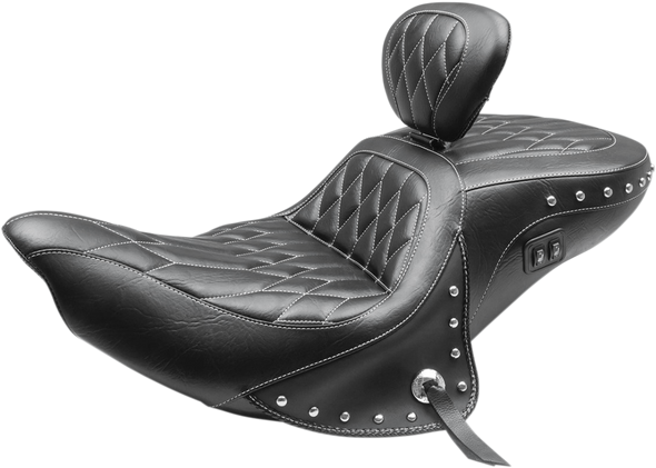 Mustang Heated One-Piece Touring Seat 79664Wt