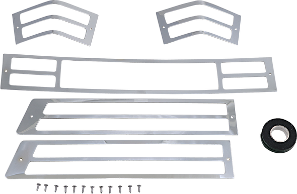 PARTS UNLIMITED Tourbox Light Grille Set DS-719701