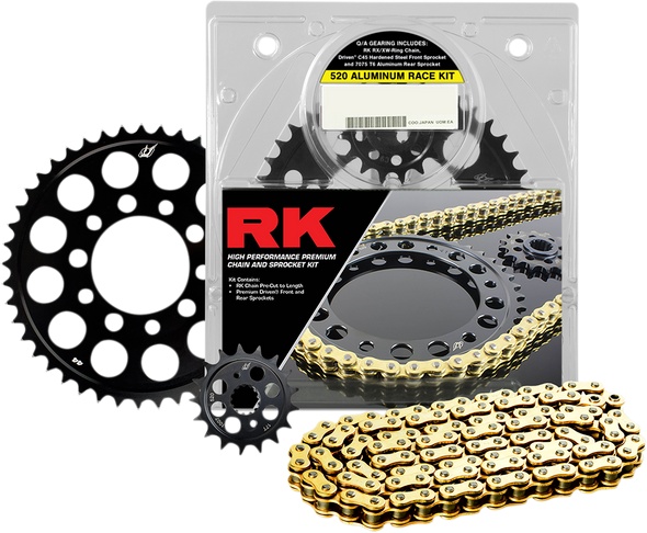 Rk 520 Aluminum Race Chain And Sprocket Kit 4107158Dg