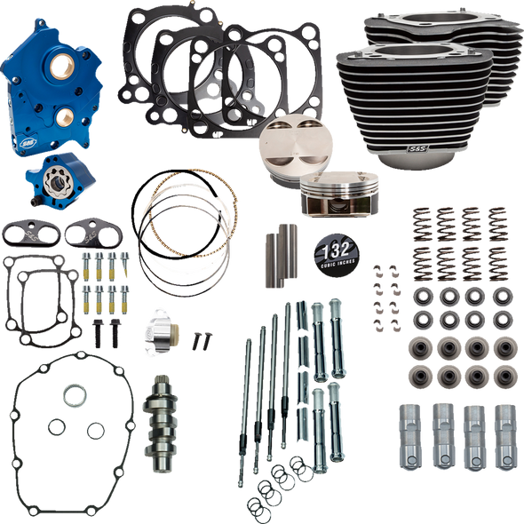 S&S Cycle 132" Power Package Engine Performance Kit 3101229