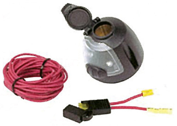 Hopkins 12 Volt Power Socket W/Utility Ligth/17Ft Power Wire & Fuse 55125