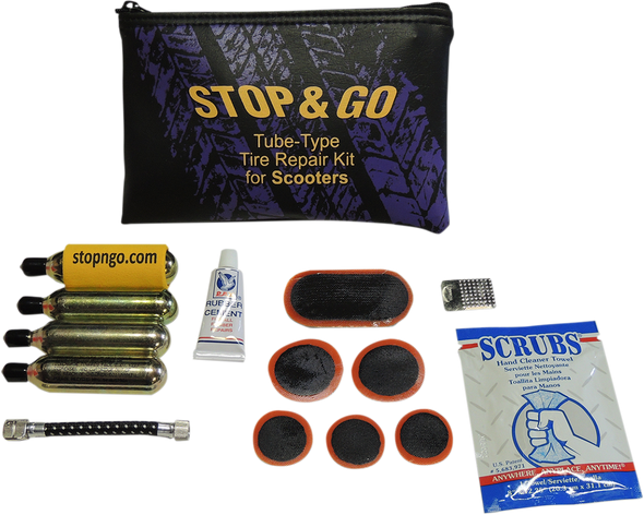 Stop & Go International Scooter Tube Type Tire Repair And Inflation Kit Ttrk1