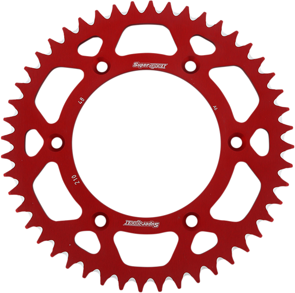 Supersprox Aluminum Rear Sprocket Ral21048Red