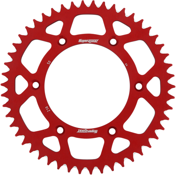 Supersprox Aluminum Rear Sprocket Ral21050Red