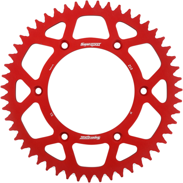 Supersprox Aluminum Rear Sprocket Ral21051Red