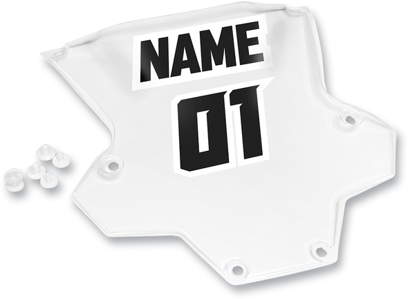 THOR Sentinel XP Roost Deflector Clear Number Plate 2701-0680