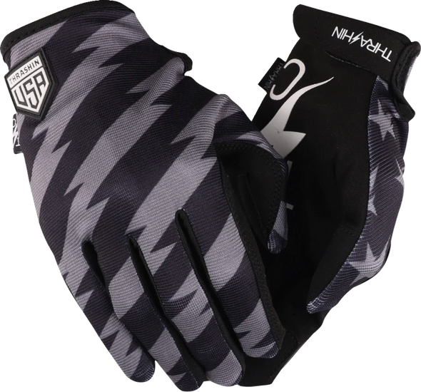 Thrashin Supply Co. Stars & Bolts Stealth Gloves Sv11312