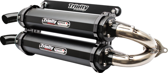 Trinity Racing Stage 5 Slip-On Dual Muffler Tr4152Sc2