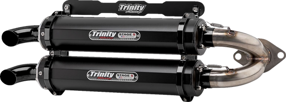 Trinity Racing Stage 5 Slip-On Dual Muffler Tr4165Sc2