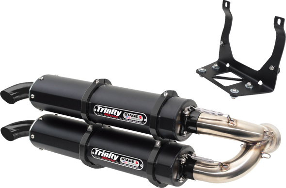 Trinity Racing Stage 5 Dual Slip-On Muffler Tr4160Sc2