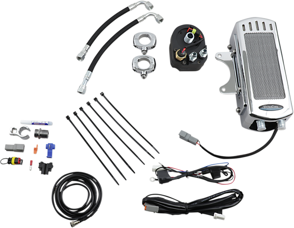 Ultracool 3.0 Side Mount Oil Cooler With Fan Kit For Softail Sms1C