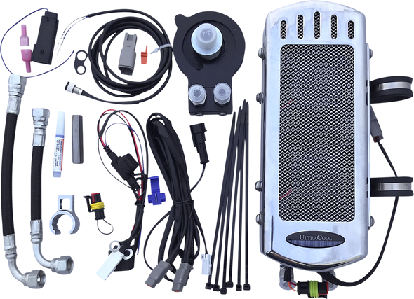Ultracool 3.0 Side Mount Oil Cooler With Fan Kit For Softail Milwaukee 8 Sms81C