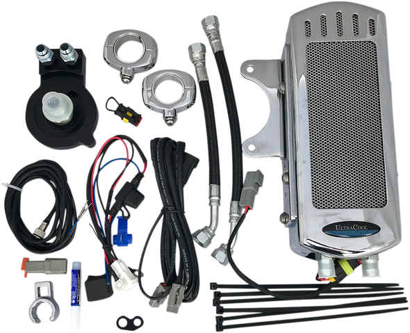 Ultracool 3.0 Side Mount Oil Cooler With Fan Kit For Sportster Smsp1C