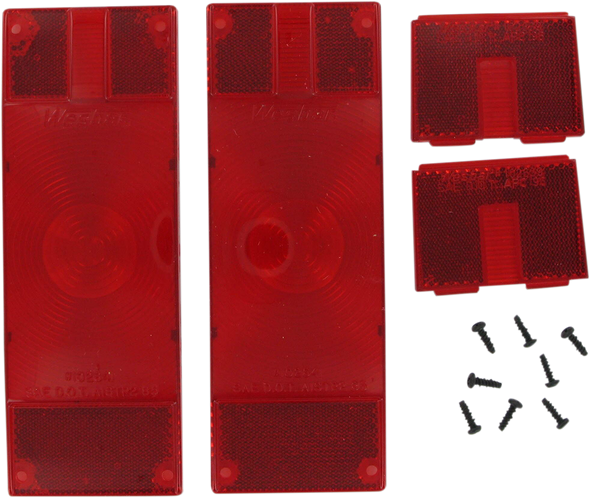 Wesbar Waterproof Low-Profile Taillight Replacement Lens Set 403336