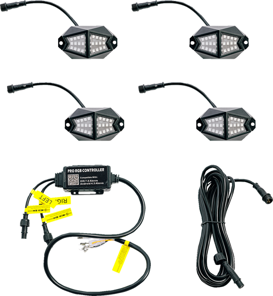 Whipitlightrods Led Rock Light Kit 25400