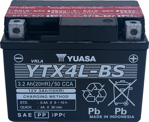 Yuasa Agm Maintenance-Free Battery Yuam62X4Bind