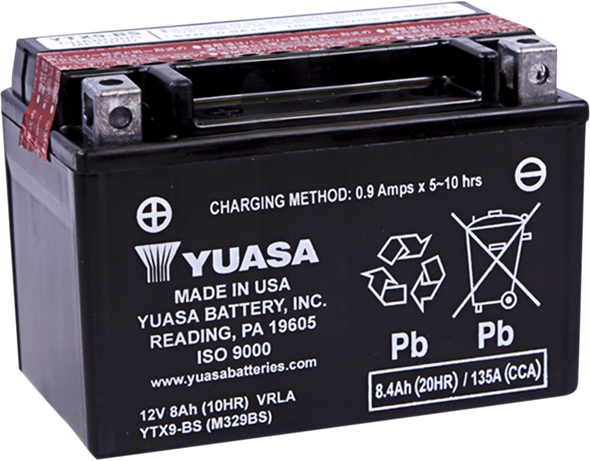 Yuasa Agm Maintenance-Free Battery Yuam329Bstwn