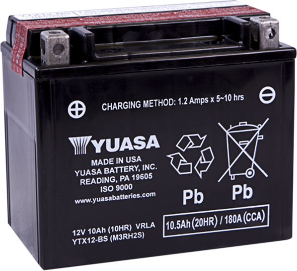 Yuasa Agm Maintenance-Free Battery Yuam3Rh2Stwn