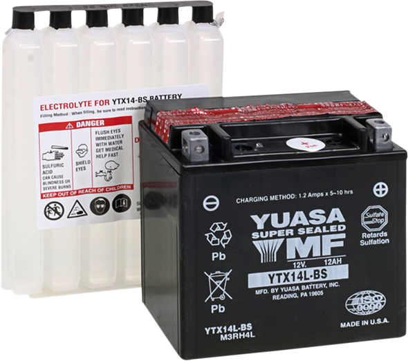 Yuasa Agm Maintenance-Free Battery Yuam3Rh4L