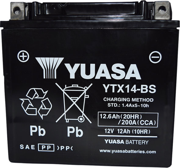 Yuasa Agm Maintenance-Free Battery Yuam3Rh4Stwn