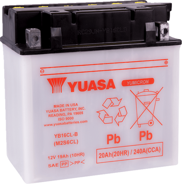 Yuasa Conventional Battery 12 V Yuam2S6Cltwn