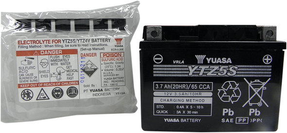 Yuasa High Performance Agm Maintenance-Free Battery Yuam62Tz5