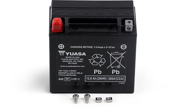 Yuasa Agm Maintenance-Free Battery Yuam7Rh4S