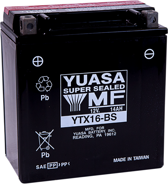 Yuasa Agm Maintenance-Free Battery Yuam32X6S
