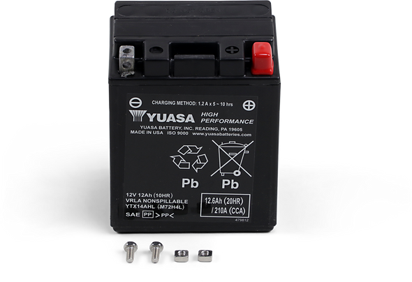 Yuasa Agm Maintenance-Free Battery Yuam72H4L