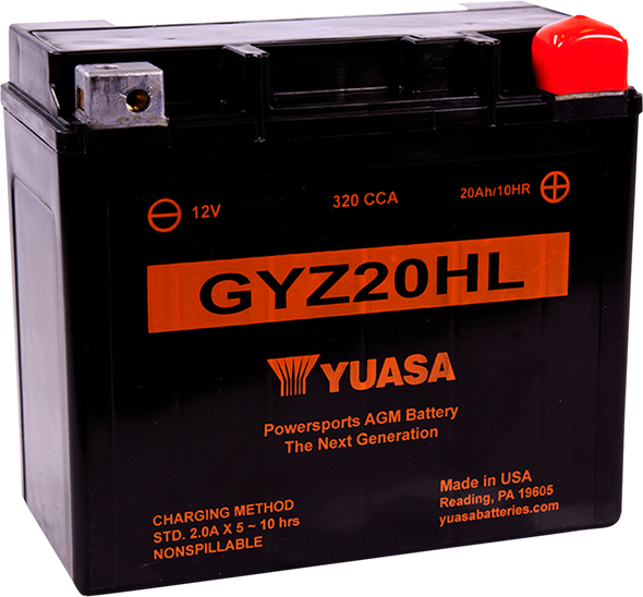 Yuasa Gyz Factory-Activated Agm Maintenance-Free Battery Yuam720Gh