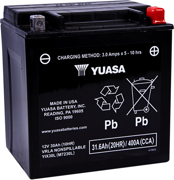 Yuasa Agm Maintenance-Free Battery Yuam7230L