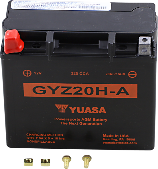 Yuasa Gyz Factory-Activated Agm Maintenance-Free Battery Yuam720Gha