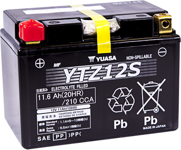 Yuasa High Performance Agm Maintenance-Free Battery Yuam7212A