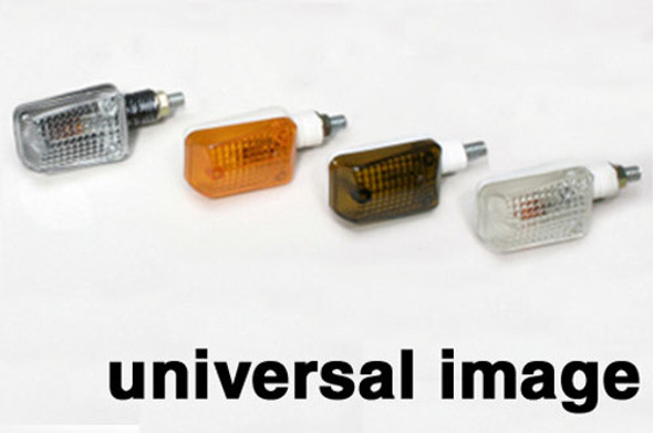 K&S Marker Lights Mini-Stalk Ultra Small Chrm (S/F) Amber 25-8355