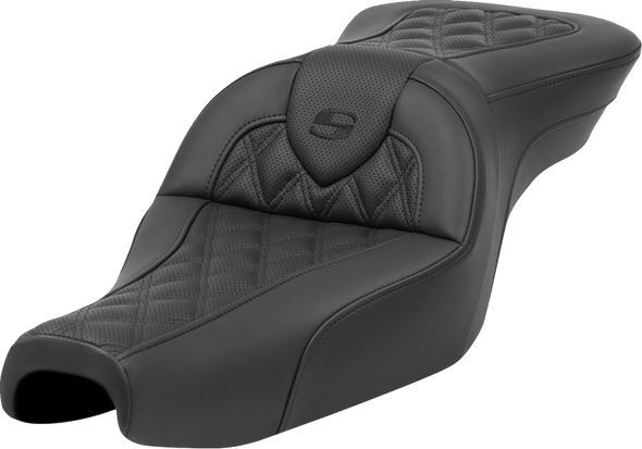 SADDLEMEN Roadsofa* Seat - without Backrest - Lattice Stitch - XL '04-'22 807-11-182