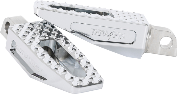 THRASHIN SUPPLY CO. Slim P-54 Footpegs * Chrome TSC-2021-3-D